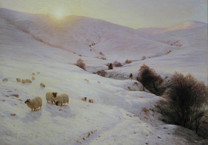 Joseph Farqharson The Sun Peeped o'er yon Southland Hills Norge oil painting art